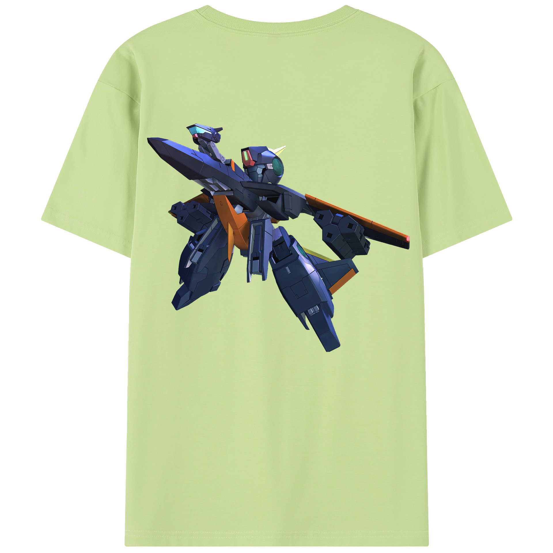 （画像用） 機動戦士ガンダム Mobile Suit Gundam 綿100％半袖Tシャツ（背面プリント）